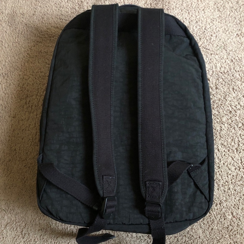 Kipling Black Nylon Backpack with Monkey Charm - Picture 4 of 13